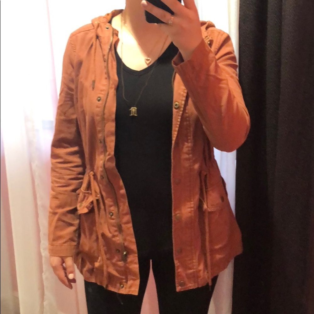 Zipper and button up coat